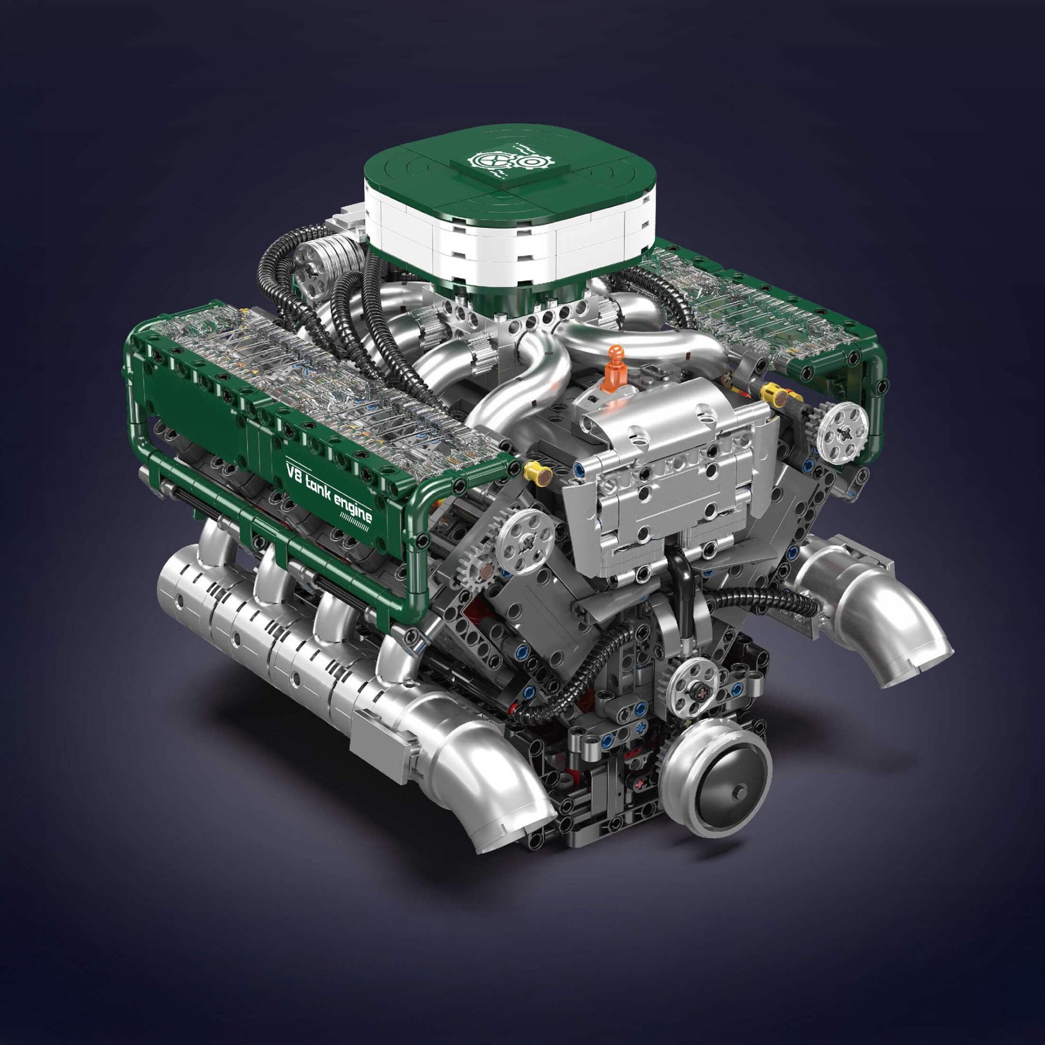 LEGO MOC Functional V8 Tank Engine | 2250pcs - Brick Car Merchant