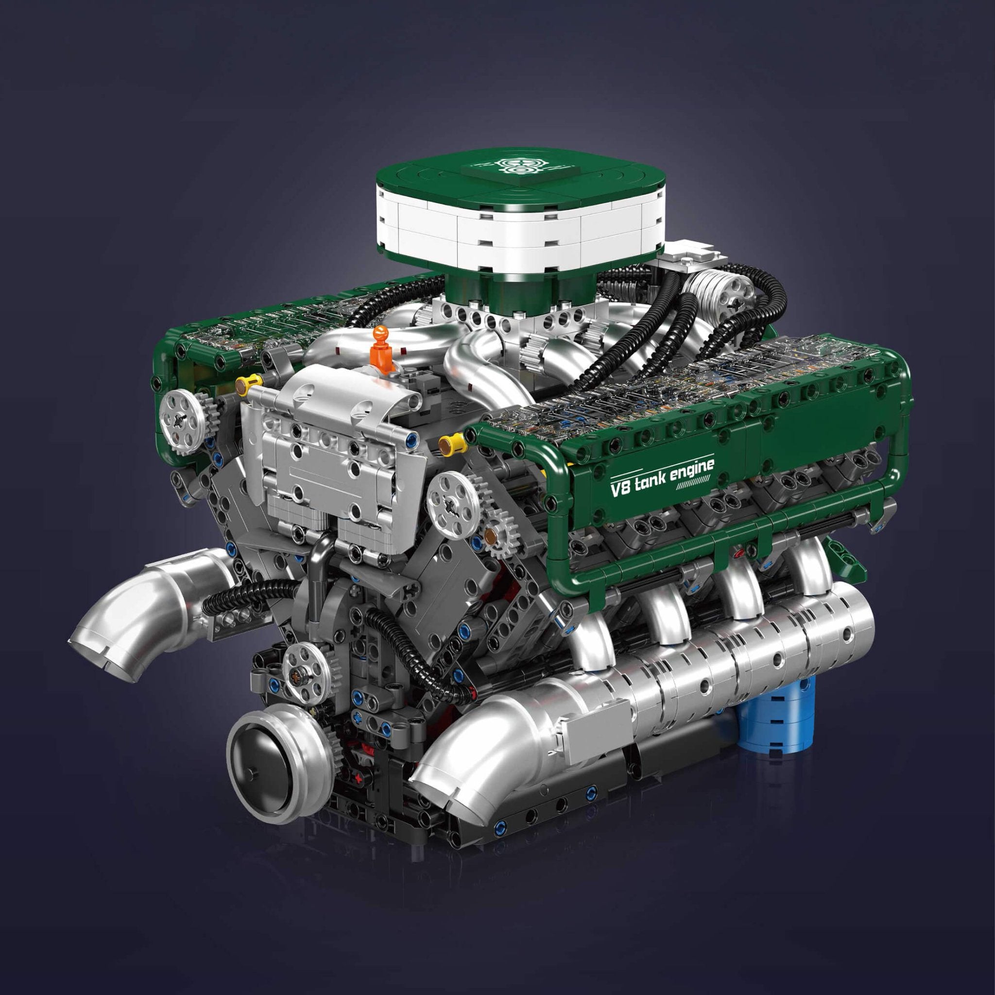 LEGO MOC Functional V8 Tank Engine | 2250pcs - Brick Car Merchant