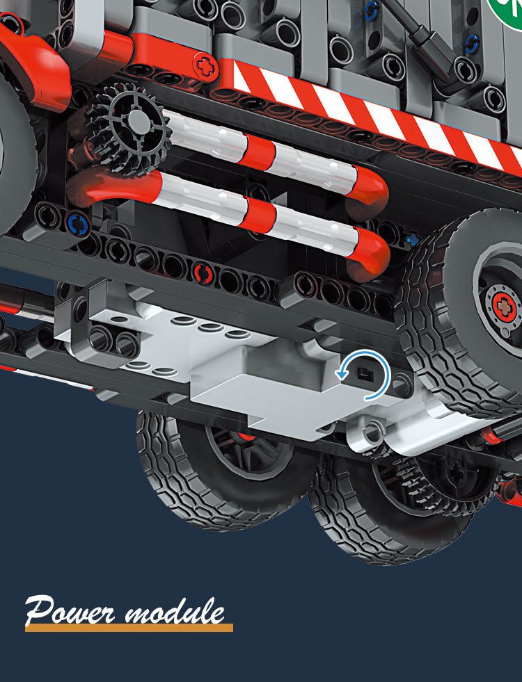 LEGO MOC Urban Garbage Collection Truck | 1689pcs - Brick Car Merchant