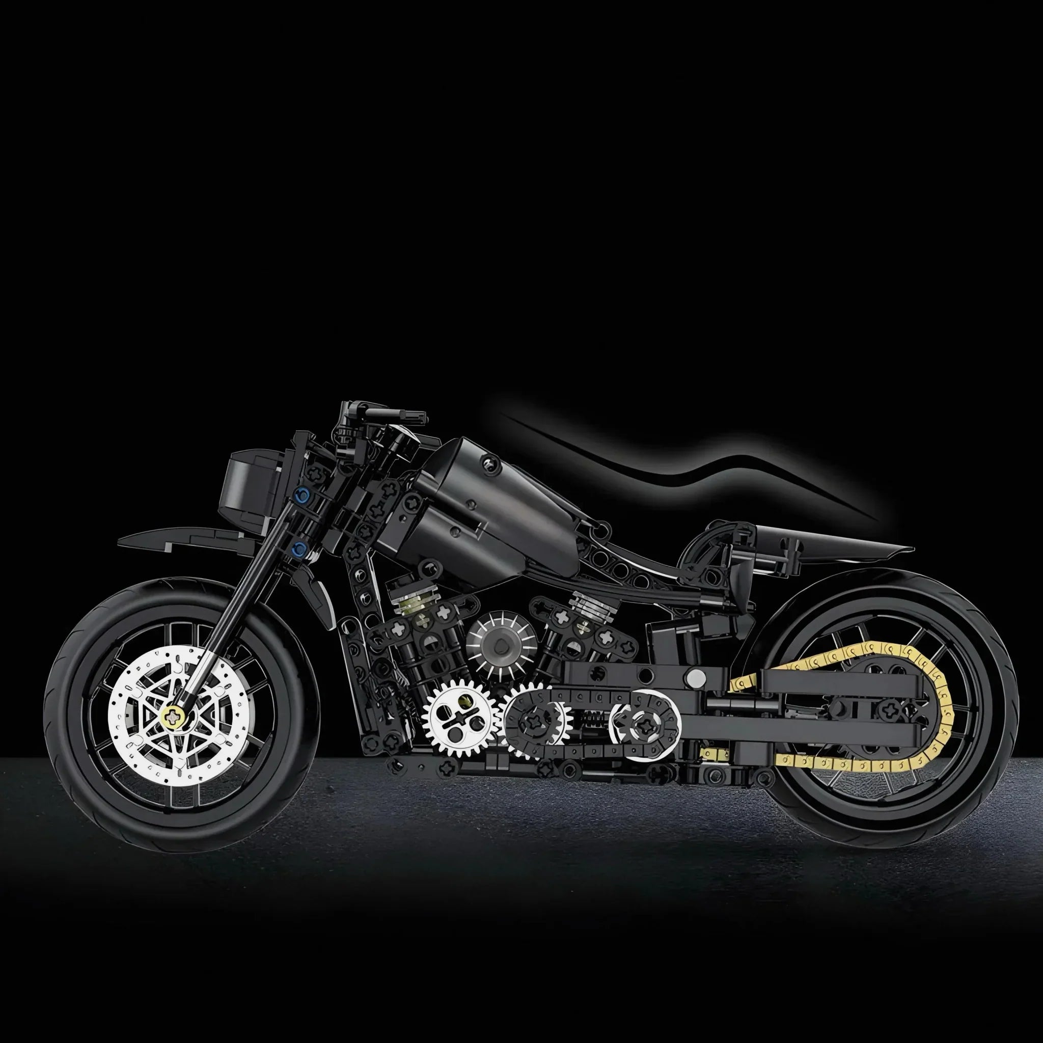 LEGO MOC Classic V-Twin Cruiser | 586pcs - Brick Car Merchant