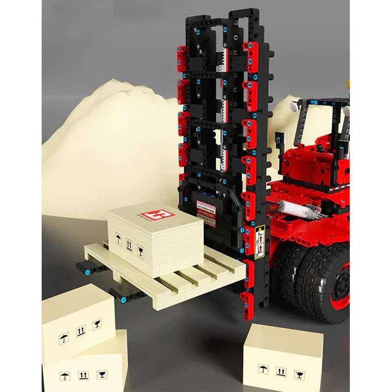 LEGO MOC RC Heavy-Duty Forklift | 2015pcs - Brick Car Merchant