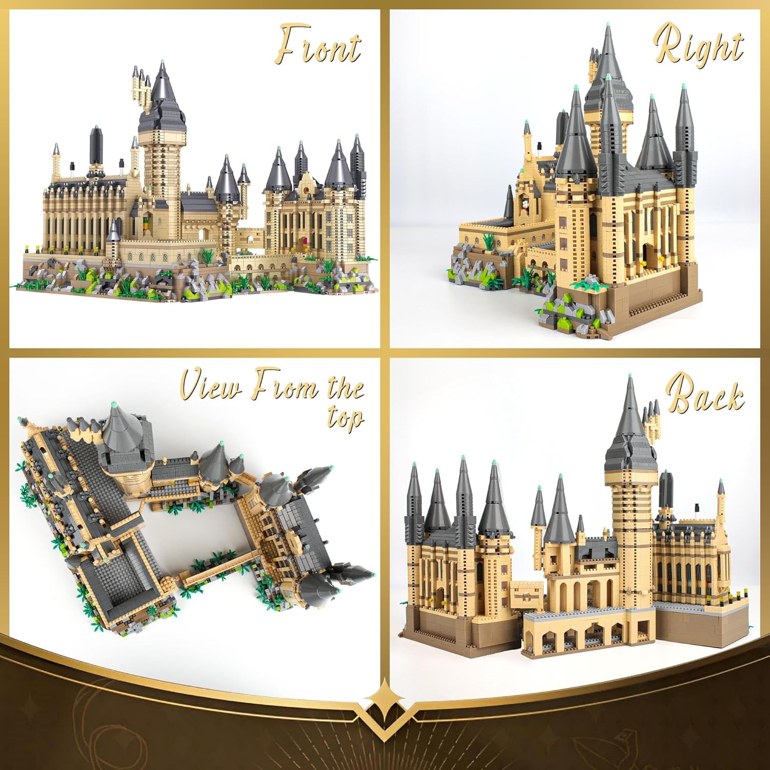 Brick MOC Hogwarts Magic School | 6369pcs - Brick Car Merchant
