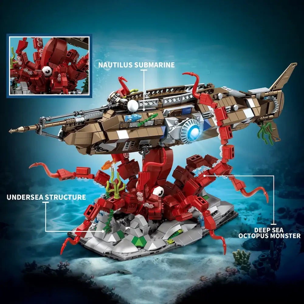 Brick MOC The Nautilus Submarine | 1190pcs - Brick Car Merchant