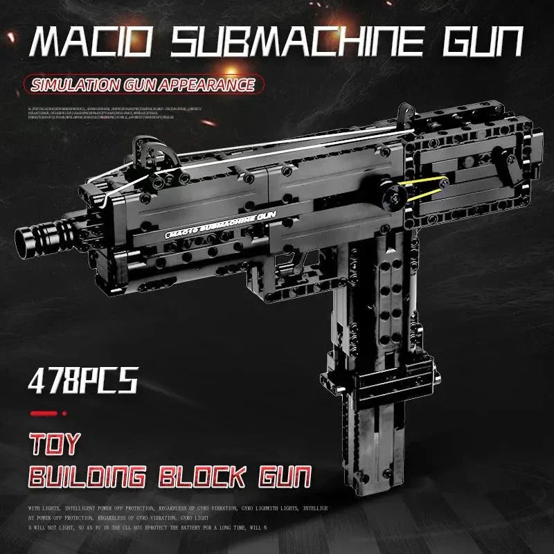 Brick MOC Ingram M10 Sub Machine | 796pcs - Brick Car Merchant