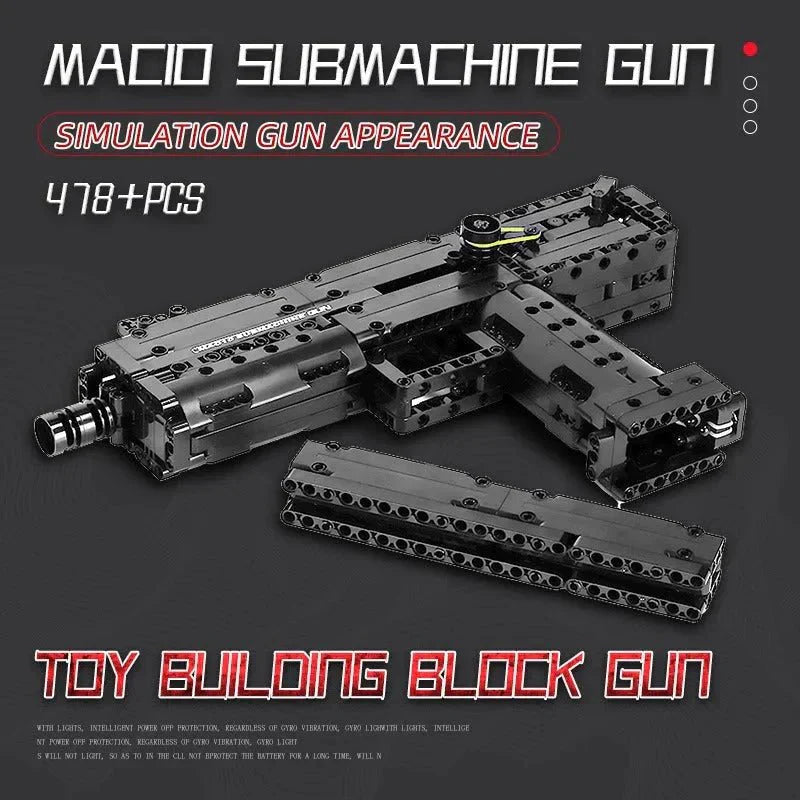 Brick MOC Ingram M10 Sub Machine | 796pcs - Brick Car Merchant