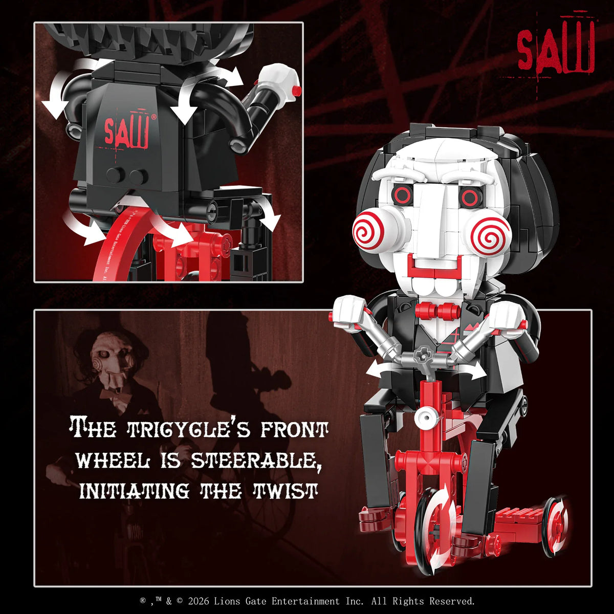 LEGO MOC SAW Billy the Puppet（New Version） - Brick Car Merchant