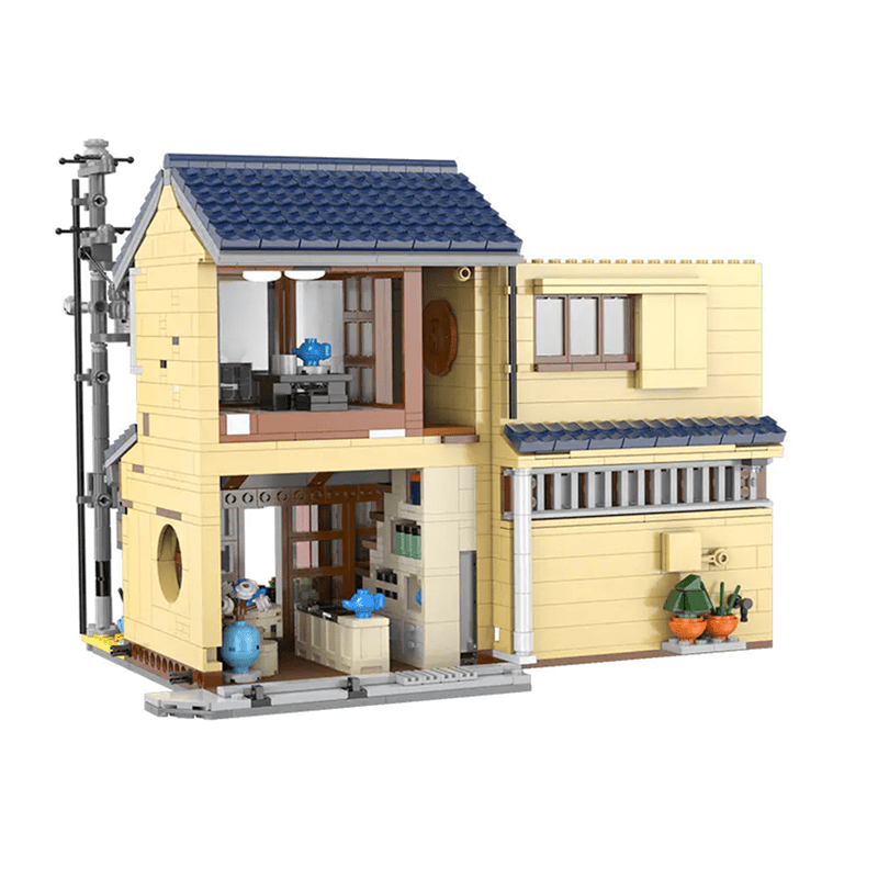 Brick MOC Japanese Tea House | 1200pcs - Brick Car Merchant