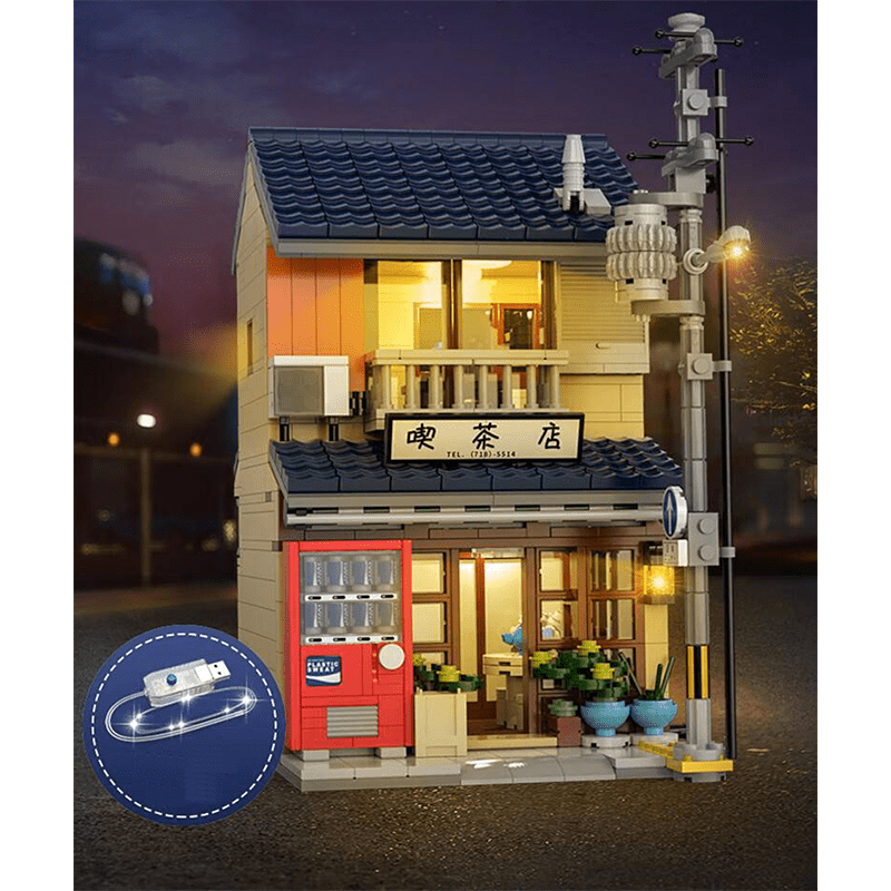 Brick MOC Japanese Tea House | 1200pcs - Brick Car Merchant