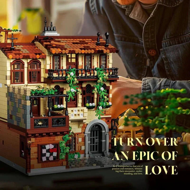 Brick MOC Juliet Balcony Modular Building | 3800pcs - Brick Car Merchant