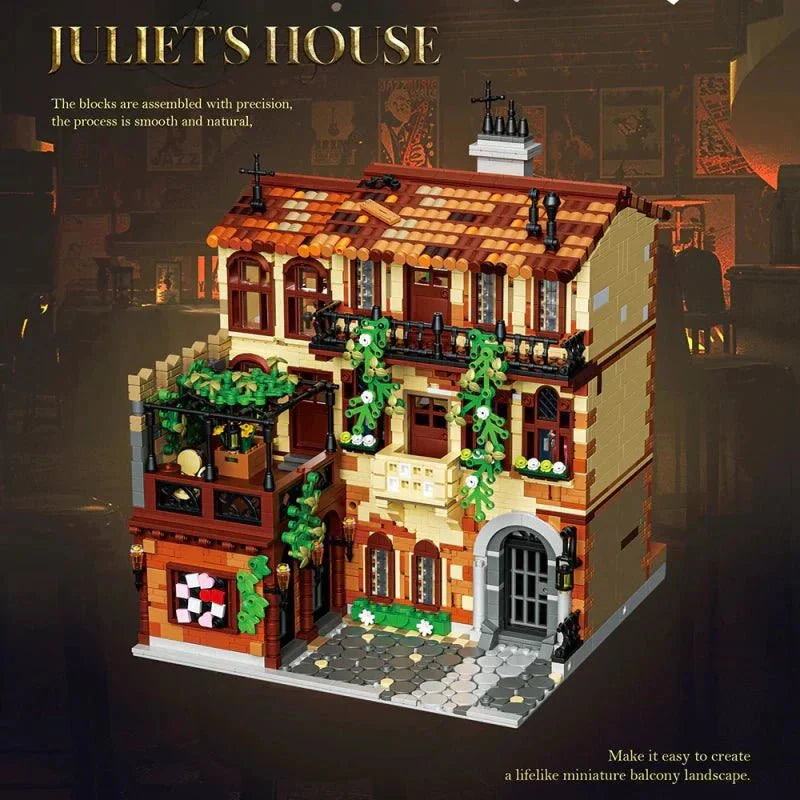 Brick MOC Juliet Balcony Modular Building | 3800pcs - Brick Car Merchant