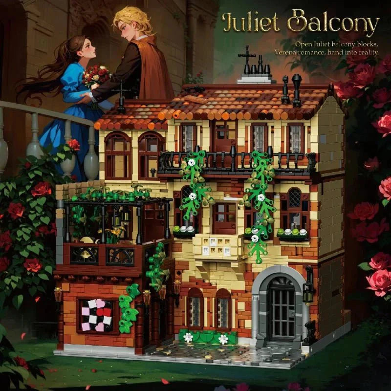 Brick MOC Juliet Balcony Modular Building | 3800pcs - Brick Car Merchant