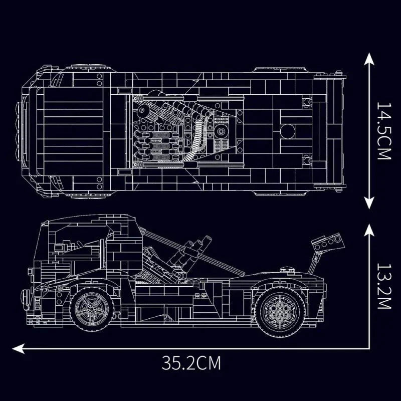 LEGO MOC Knight Truck Technic | 1604pcs - Brick Car Merchant
