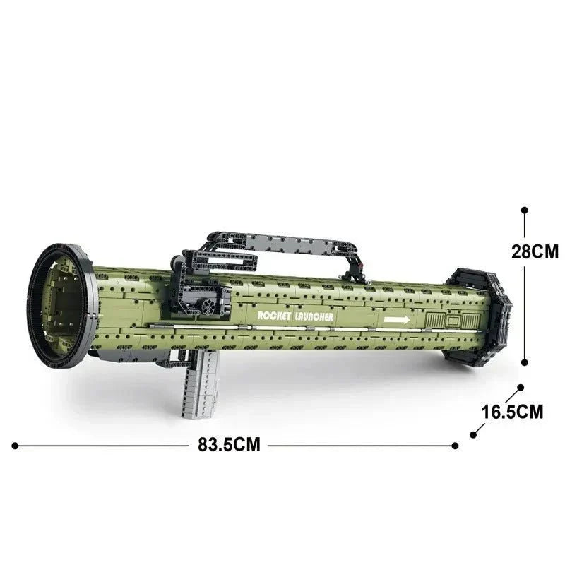 Brick MOC M136 Antitank Grenade Launcher | 1748pcs - Brick Car Merchant