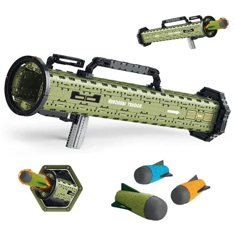 Brick MOC M136 Antitank Grenade Launcher | 1748pcs - Brick Car Merchant