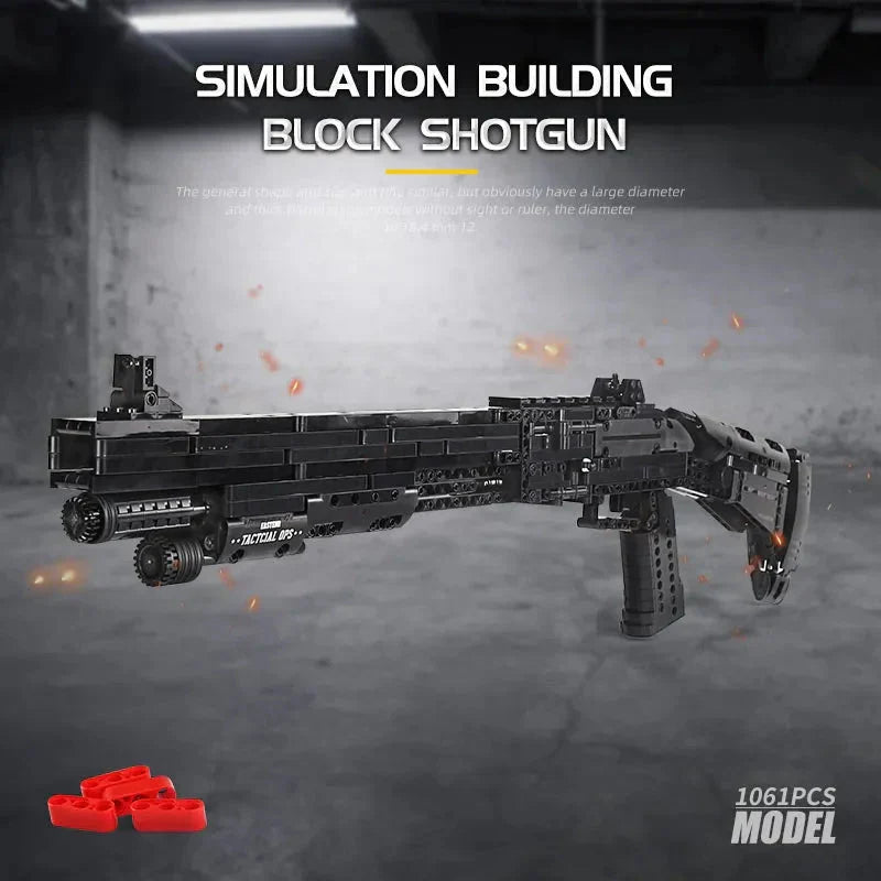 Brick MOC M4 Super 90 Shot | 1061pcs - Brick Car Merchant
