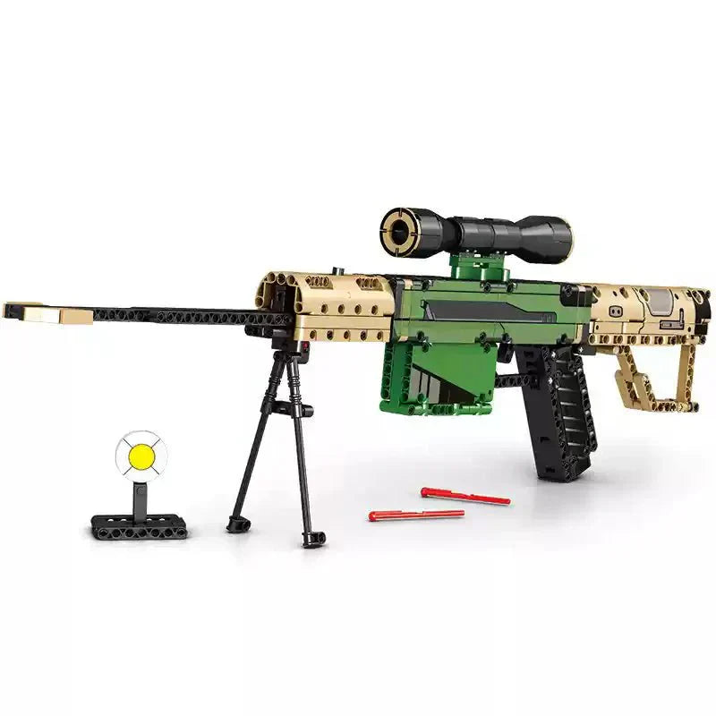 Brick MOC M82A1 Barrett (M107) | 432pcs - Brick Car Merchant