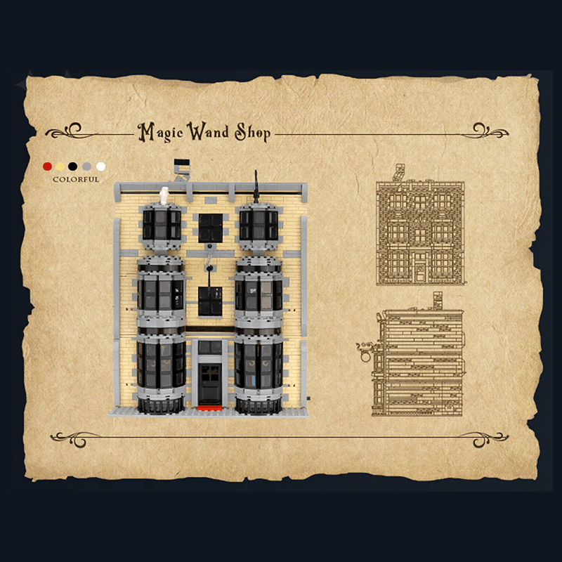 Brick MOC Magic Wand Shop | 3195pcs - Brick Car Merchant