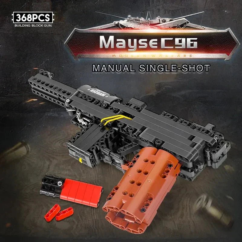 Brick MOC Mauser C96 | 368pcs - Brick Car Merchant