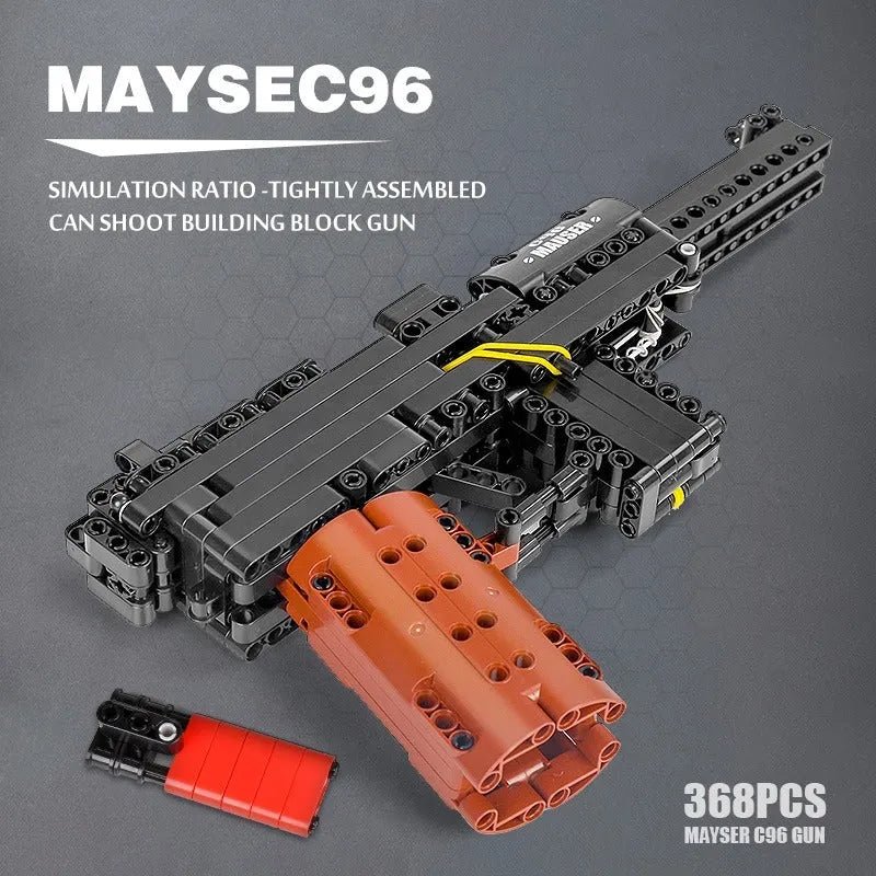 Brick MOC Mauser C96 | 368pcs - Brick Car Merchant