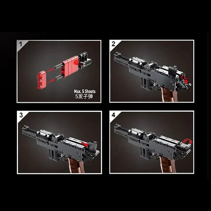 Brick MOC Mauser C96 | 368pcs - Brick Car Merchant