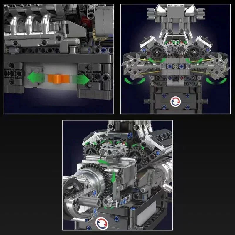 LEGO MOC MCL Supercar V8 Engine | 737pcs - Brick Car Merchant
