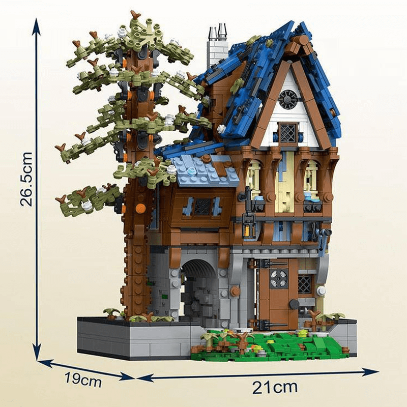 Brick MOC Medieval Apothecary | 2094pcs - Brick Car Merchant