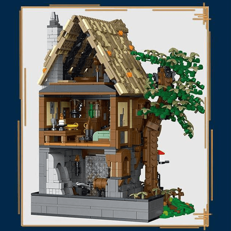 Brick MOC Medieval Blacksmith | 1990pcs - Brick Car Merchant