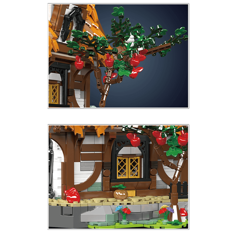 Brick MOC Medieval Wooden Cabin | 2191pcs - Brick Car Merchant
