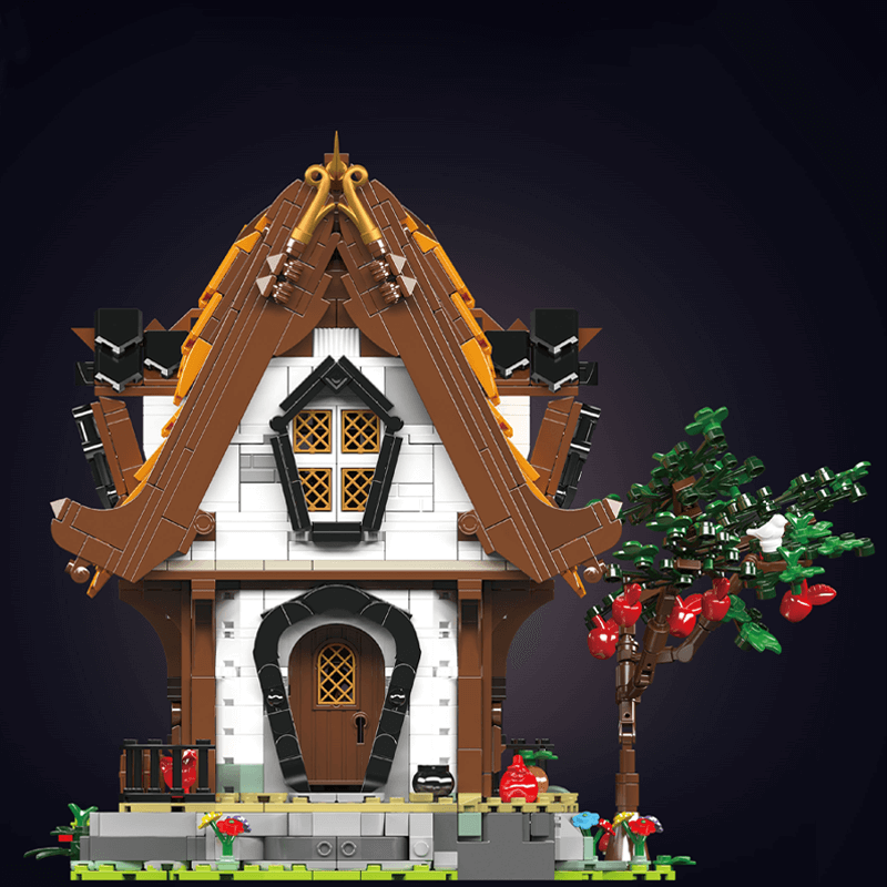 Brick MOC Medieval Wooden Cabin | 2191pcs - Brick Car Merchant
