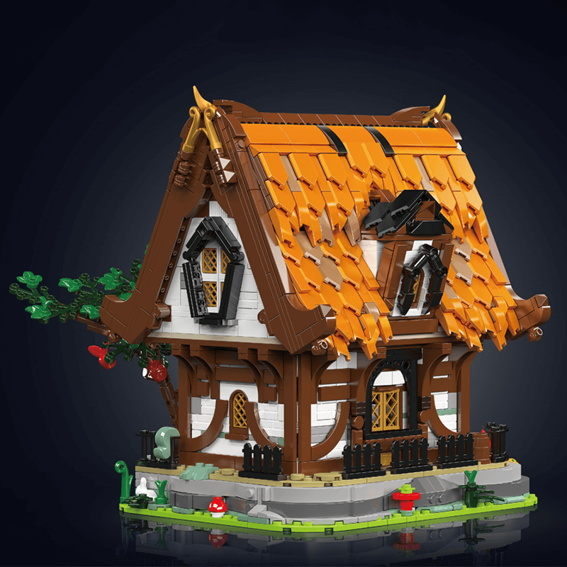 Brick MOC Medieval Wooden Cabin | 2191pcs - Brick Car Merchant