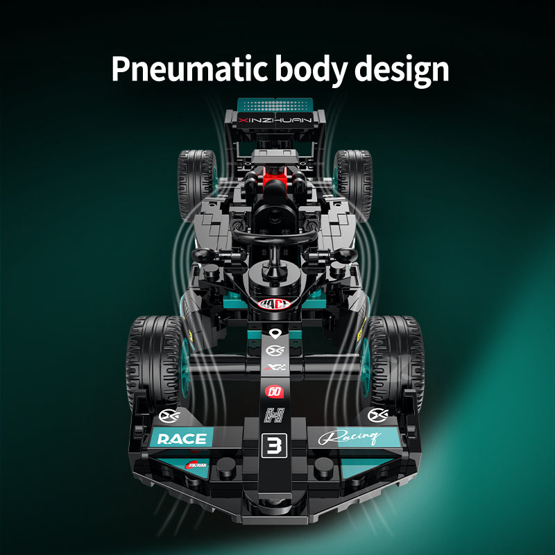 Brick MOC Mercedes F1 Podium 3 Edition | 406 pieces - Brick Car Merchant