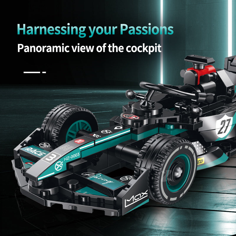 Brick MOC Mercedes F1 Podium 3 Edition | 406 pieces - Brick Car Merchant
