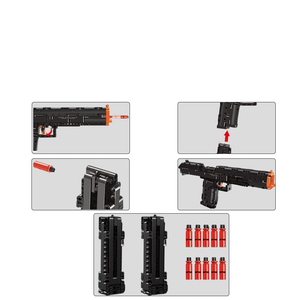 Brick MOC Military Desert Eagle | 563pcs - Brick Car Merchant