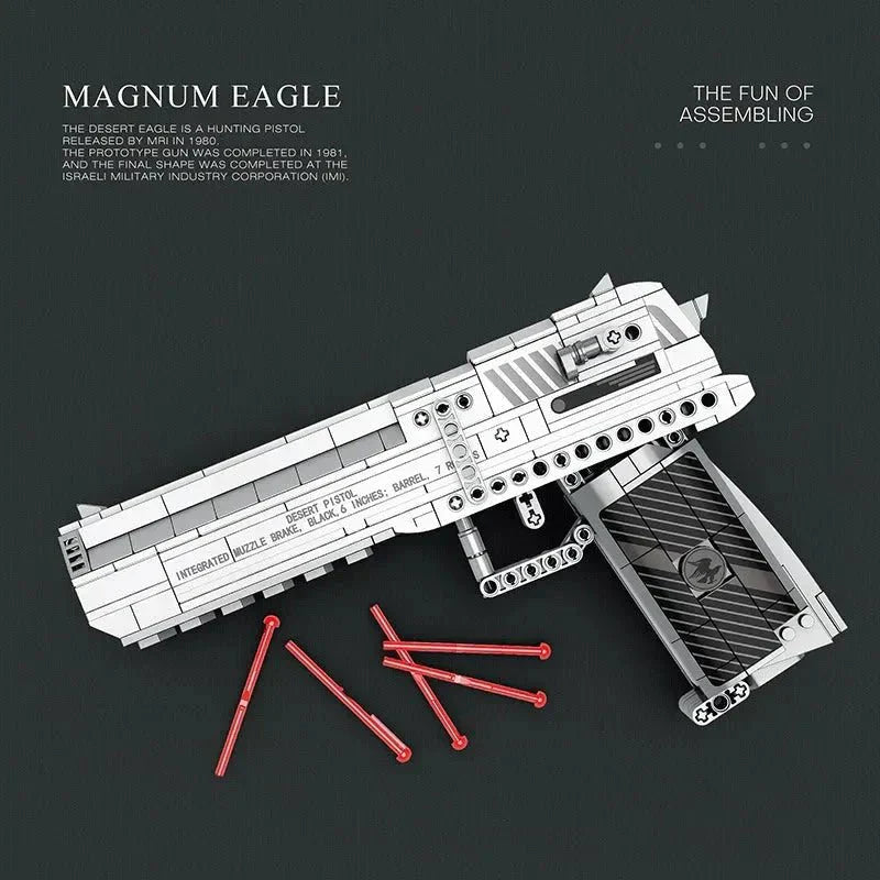 Brick MOC Military Desert Eagle | 408pcs - Brick Car Merchant