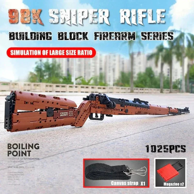 Brick MOC Military Mauser 98K | 1025pcs - Brick Car Merchant