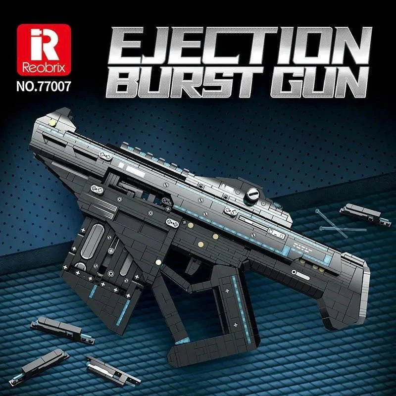 Brick MOC Military Motorized Burst SMG | 1508pcs - Brick Car Merchant
