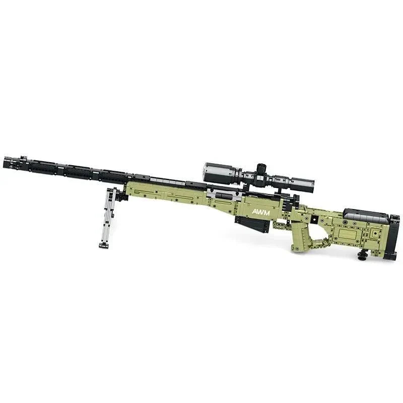 Brick MOC Military Super Magnum AWM | 1336pcs - Brick Car Merchant