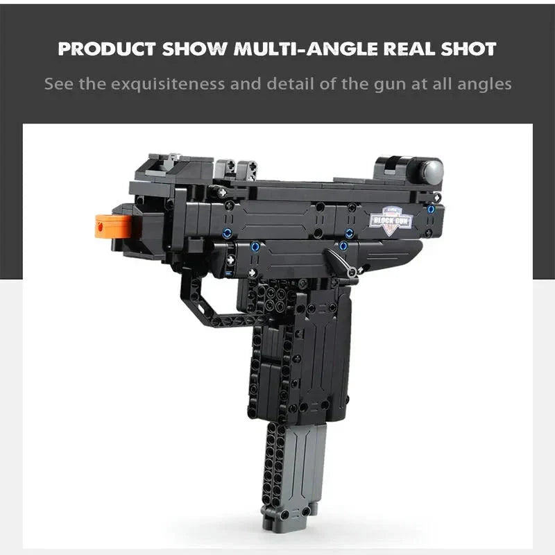 Brick MOC Military UZI SMG | 359pcs - Brick Car Merchant