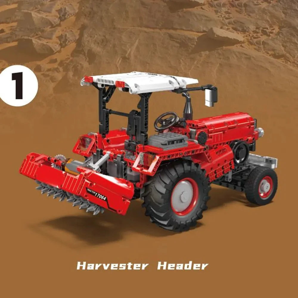 LEGO MOC Modern Farm Tractor | 1857pcs - Brick Car Merchant