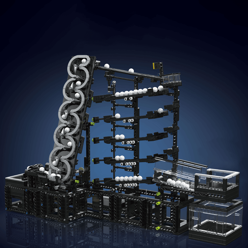 Brick MOC Motorised GBC Marble Run | 2065pcs - Brick Car Merchant