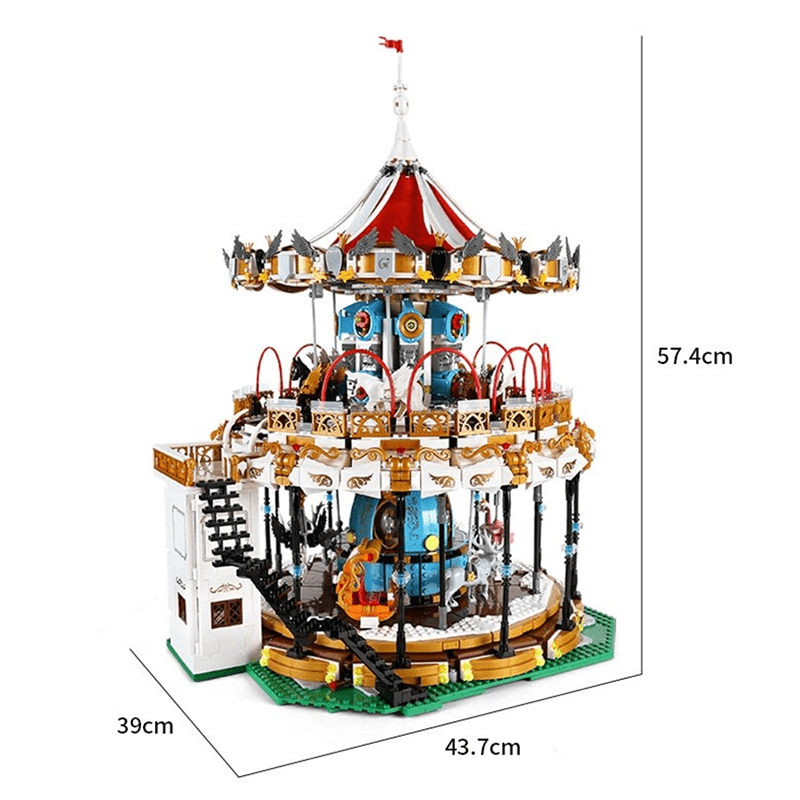Brick MOC Motorised Merry Go Round | 5085pcs - Brick Car Merchant