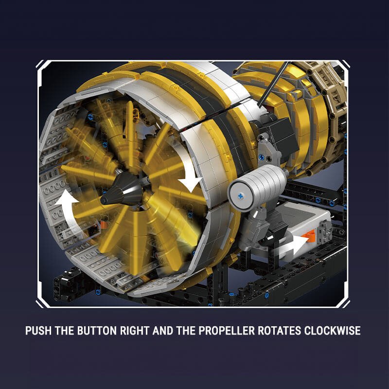 LEGO MOC Motorised Turbine Engine | 2255pcs - Brick Car Merchant