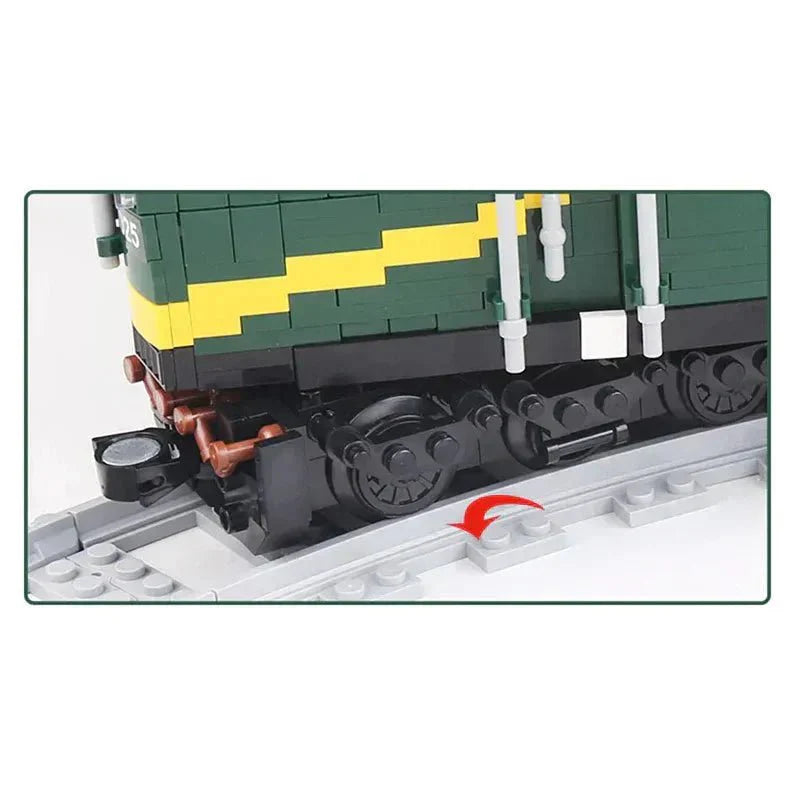 LEGO MOC Motorized Diesel Locomotive | 2085pcs - Brick Car Merchant