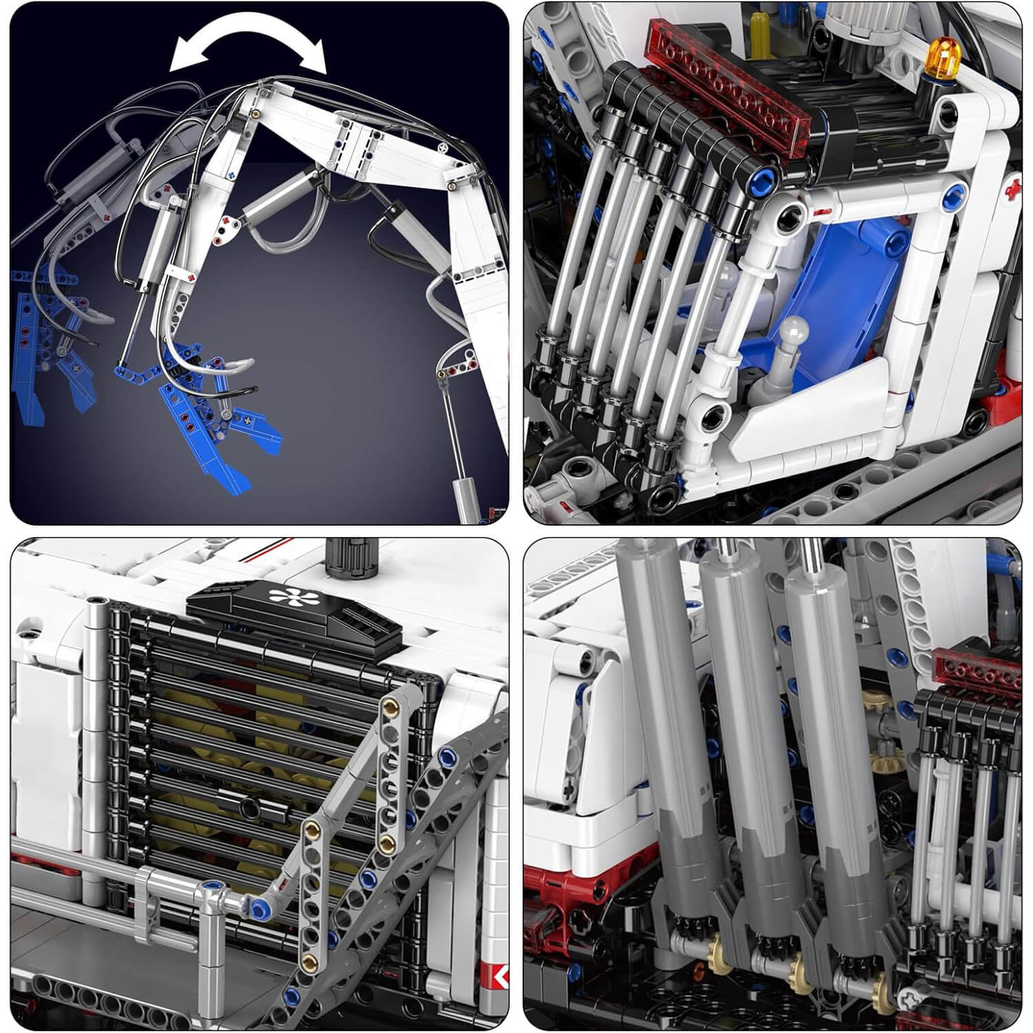 LEGO MOC Motorized Pneumatic Claw Excavator | 4194pcs - Brick Car Merchant