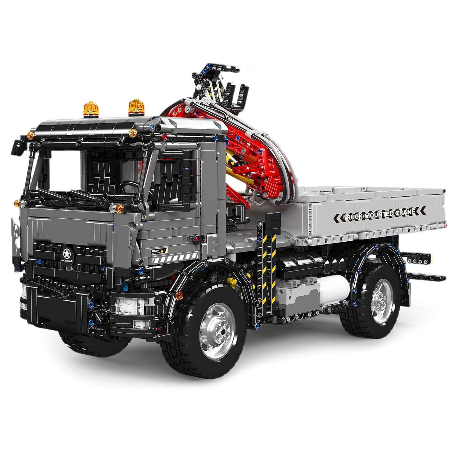 LEGO MOC Motorized Truck-Mounted Crane | 3766pcs - Brick Car Merchant