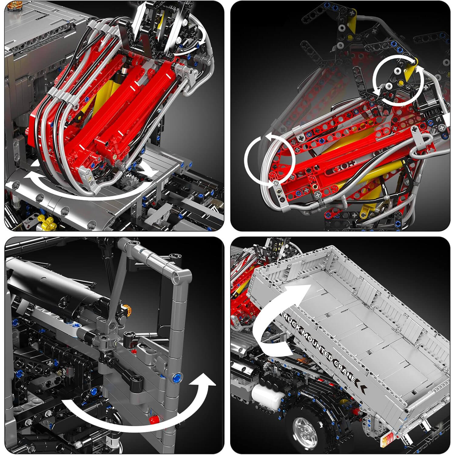 LEGO MOC Motorized Truck-Mounted Crane | 3766pcs - Brick Car Merchant