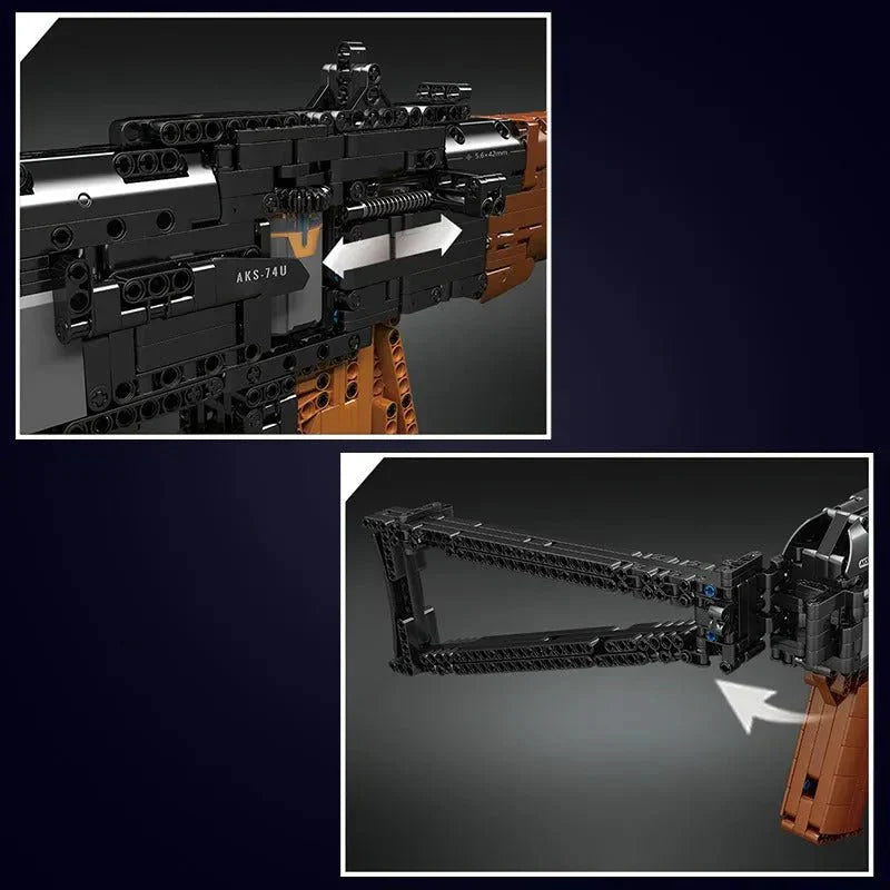 Brick MOC Motorized AK47 | 1418pcs - Brick Car Merchant