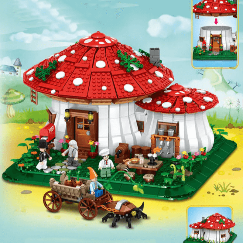 Brick MOC Mushroom House | 2232pcs - Brick Car Merchant