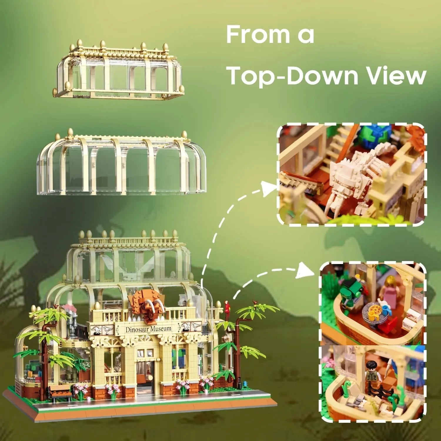 Brick MOC Natural History Dino Museum | 2788pcs - Brick Car Merchant