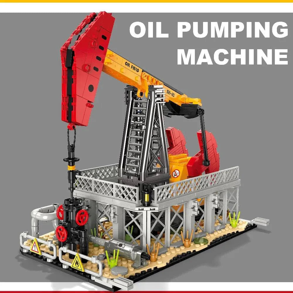 Brick MOC Offshore Oil Platform | 666pcs - Brick Car Merchant
